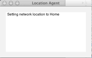 Location Agent Log window